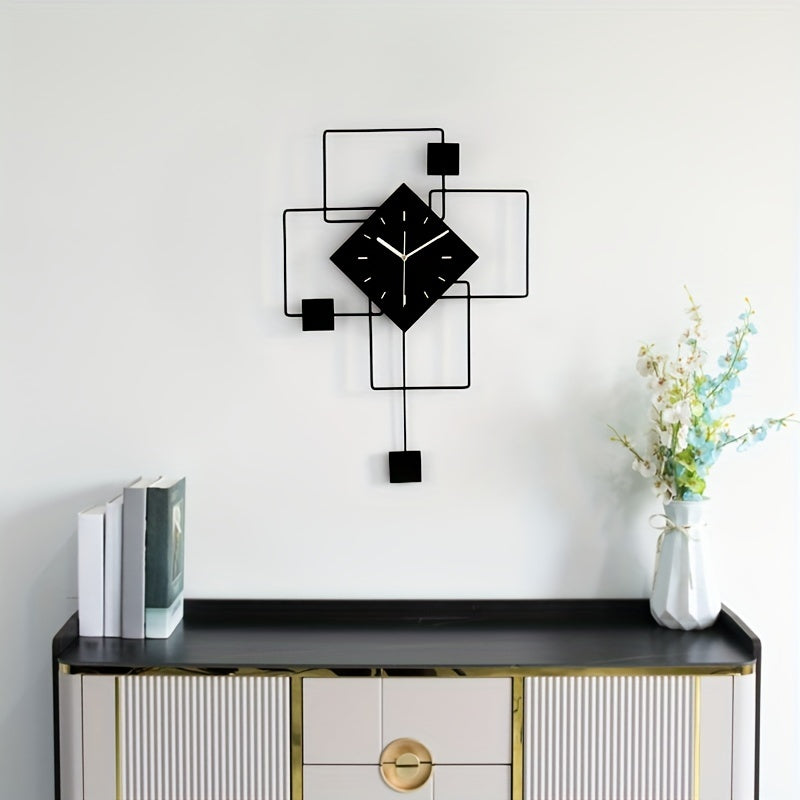 Moderne Wandklok - Stil en Digitale Weergave voor Thuis en Kantoor