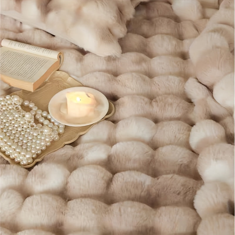 Zachte Imitatie Konijnenfleece Deken – Multifunctionele Gooideken voor Bank, Sofa en Bed