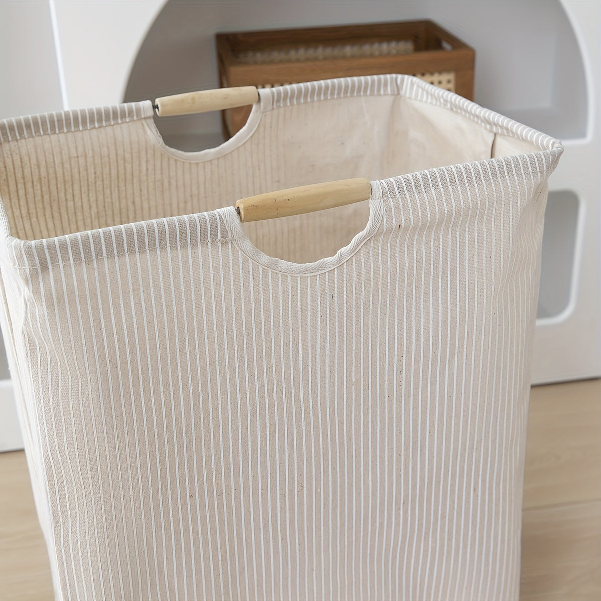 Extra Grote Vrijstaande Wasmand met Handvatten voor Slaapkamer en Badkamer – Ideale Opbergoplossing voor Vuile Was