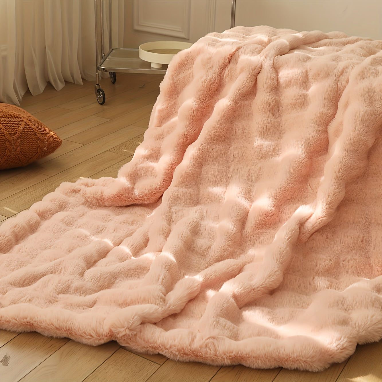 Zachte Imitatie Konijnenfleece Deken – Multifunctionele Gooideken voor Bank, Sofa en Bed