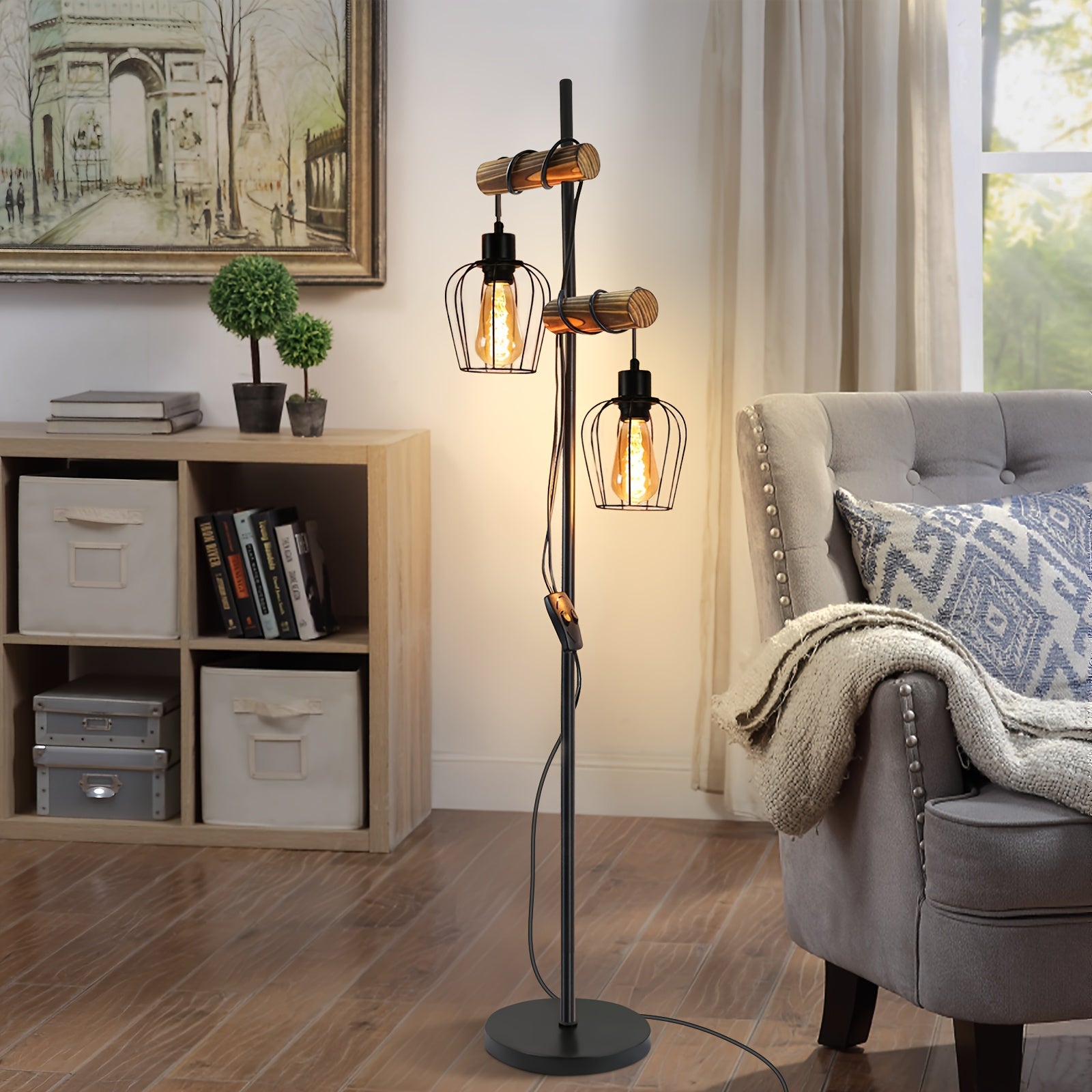 Vloerlamp - Industrieel Design voor Retro Sfeer