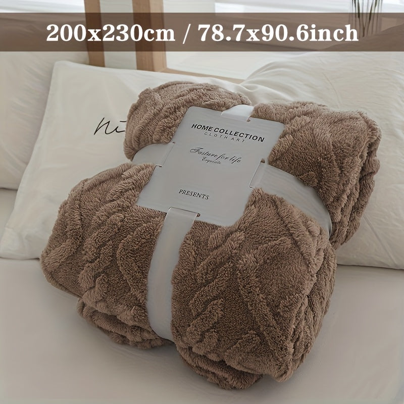 3D Jacquard Dekbed met Geometrisch Patroon – Ultradun Microvezel, Lichtgewicht en Machinewasbaar