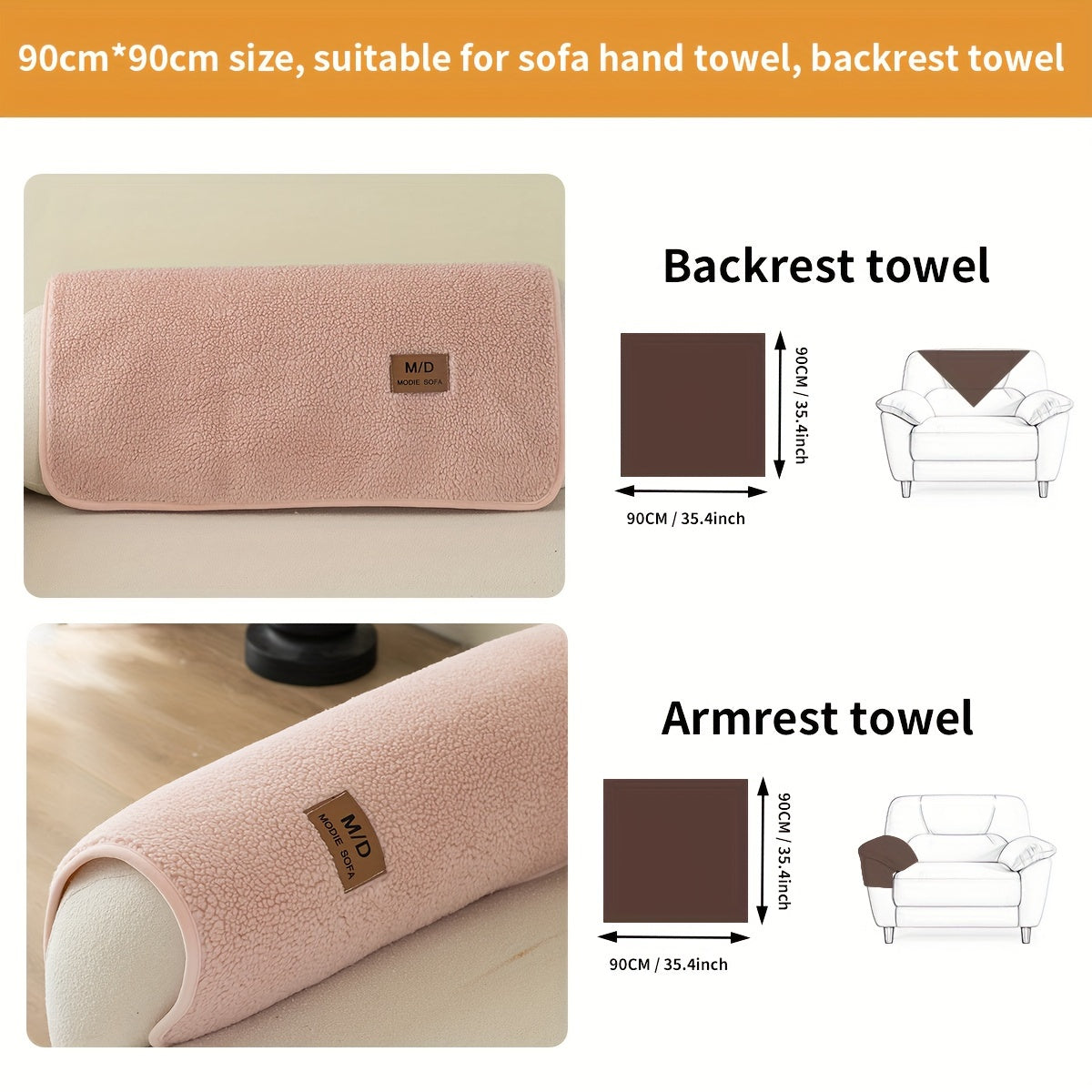 Pluchen Sofahoes - Antislip en Universele Meubelbeschermer