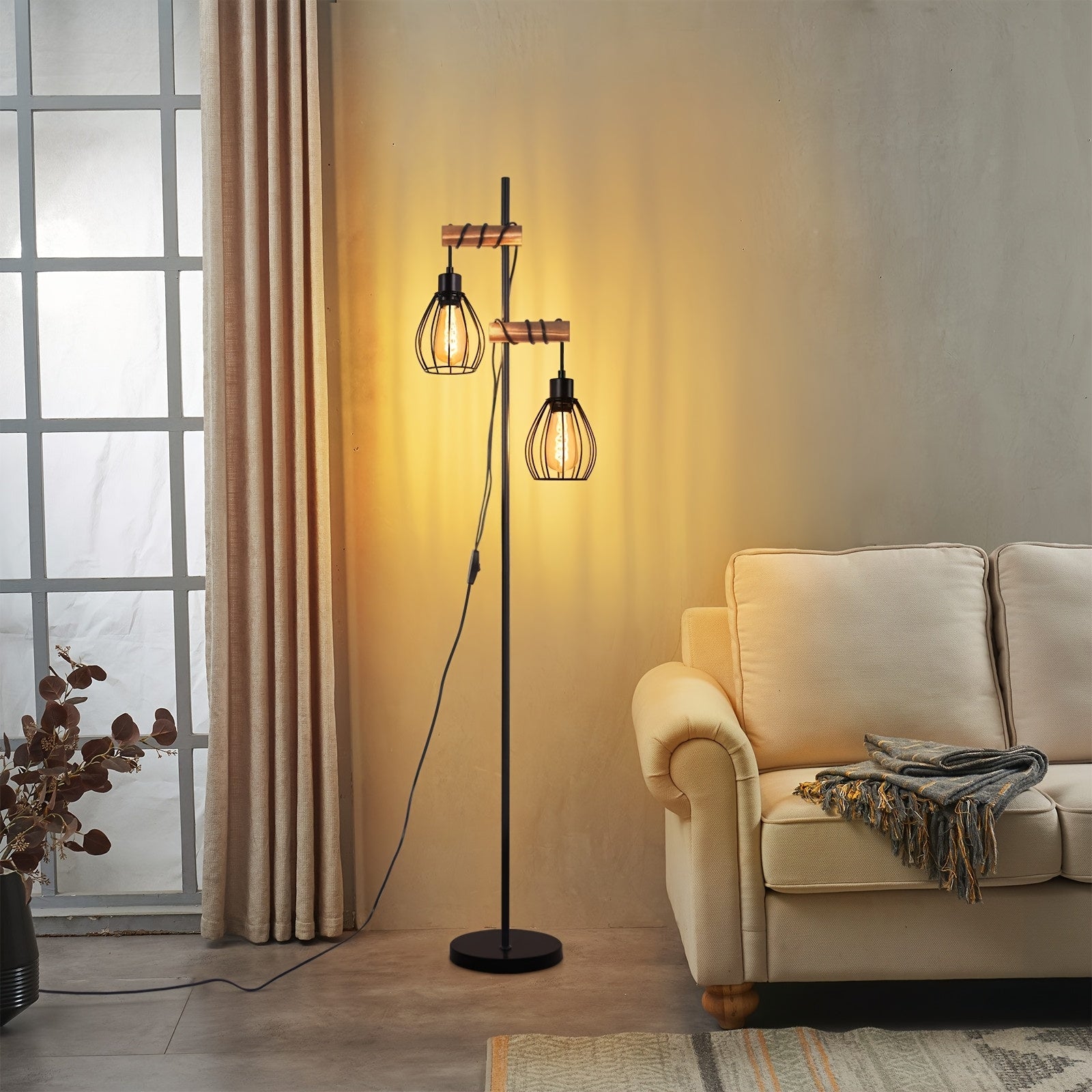 Vloerlamp - Industrieel Design voor Retro Sfeer