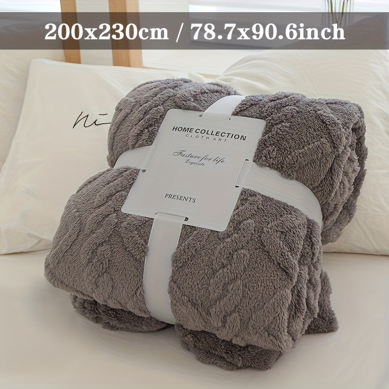 3D Jacquard Dekbed met Geometrisch Patroon – Ultradun Microvezel, Lichtgewicht en Machinewasbaar