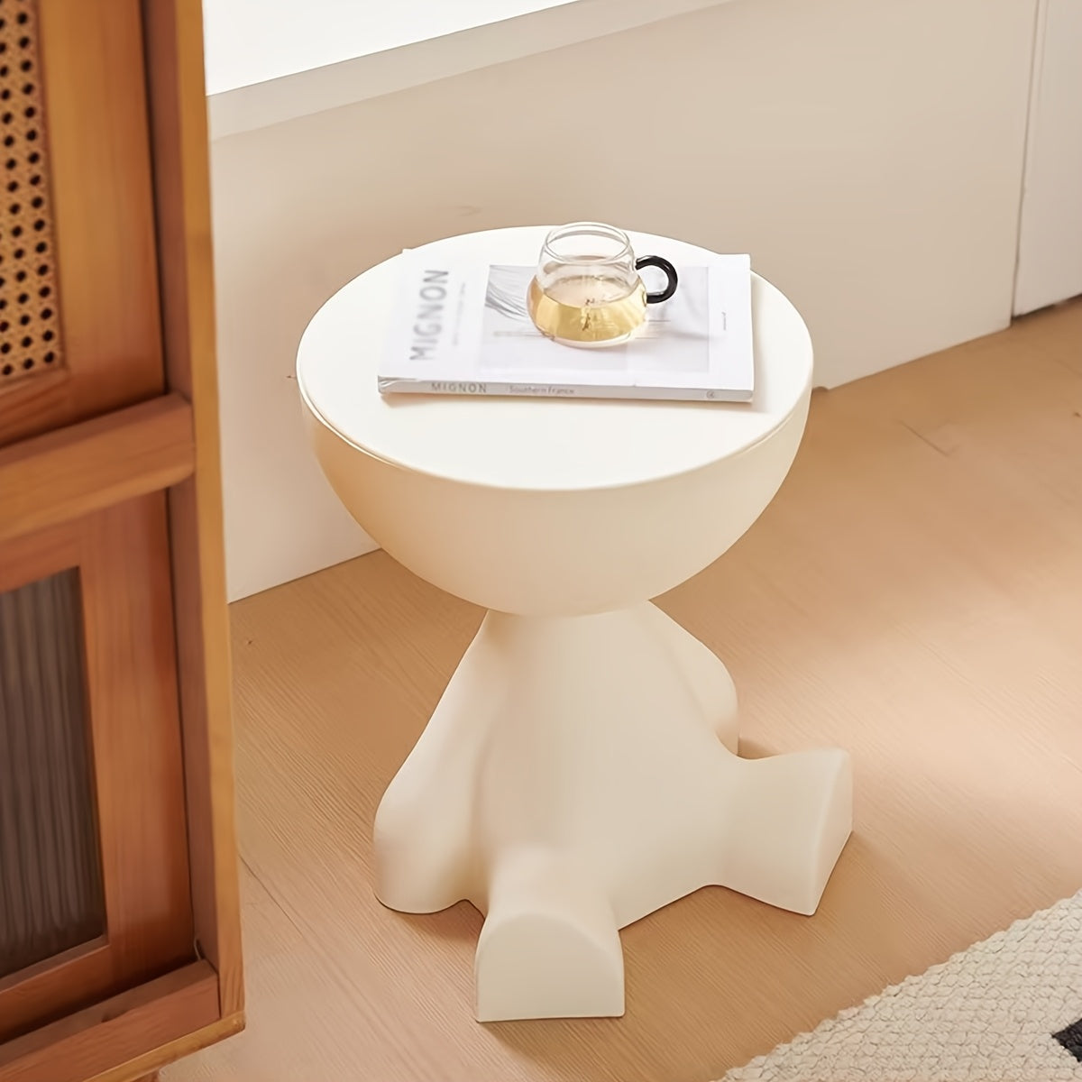 Moderne Nachtkastje - Creatief Beer-ontwerp voor Slaapkamer
