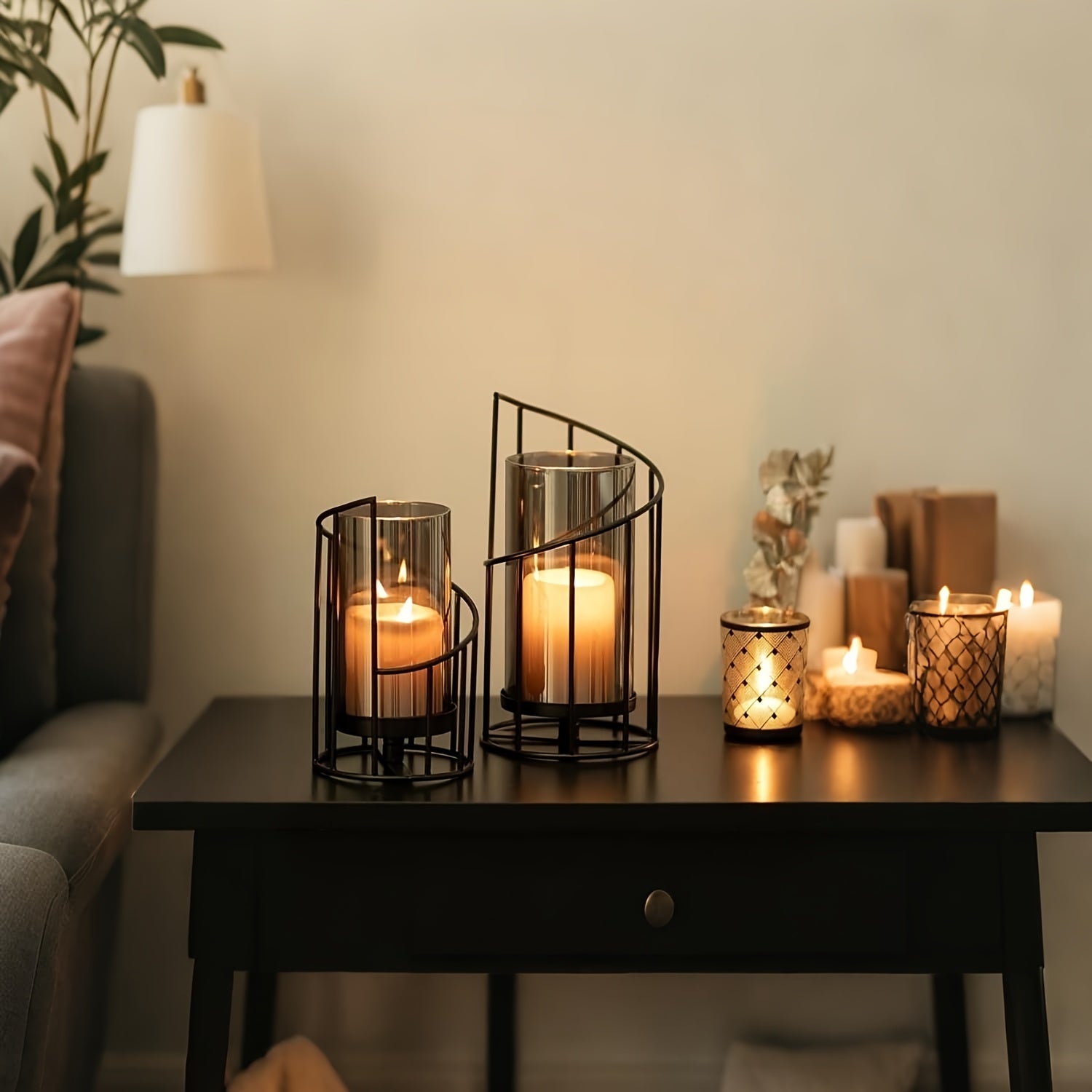 2-pack Spiraalvormige Kaarshouders - Stijlvolle Decoratie voor Elke Gelegenheid