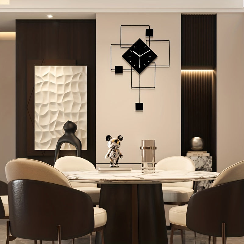 Moderne Wandklok - Stil en Digitale Weergave voor Thuis en Kantoor