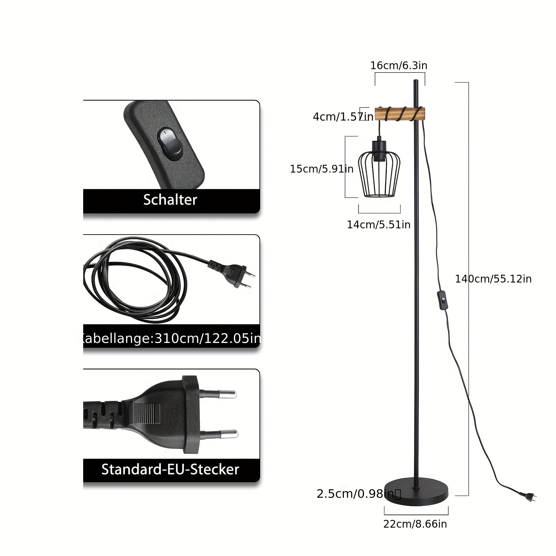 Vloerlamp - Industrieel Design voor Retro Sfeer