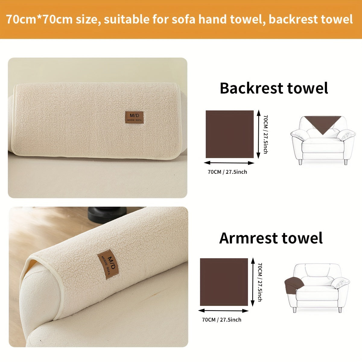 Pluchen Sofahoes - Antislip en Universele Meubelbeschermer