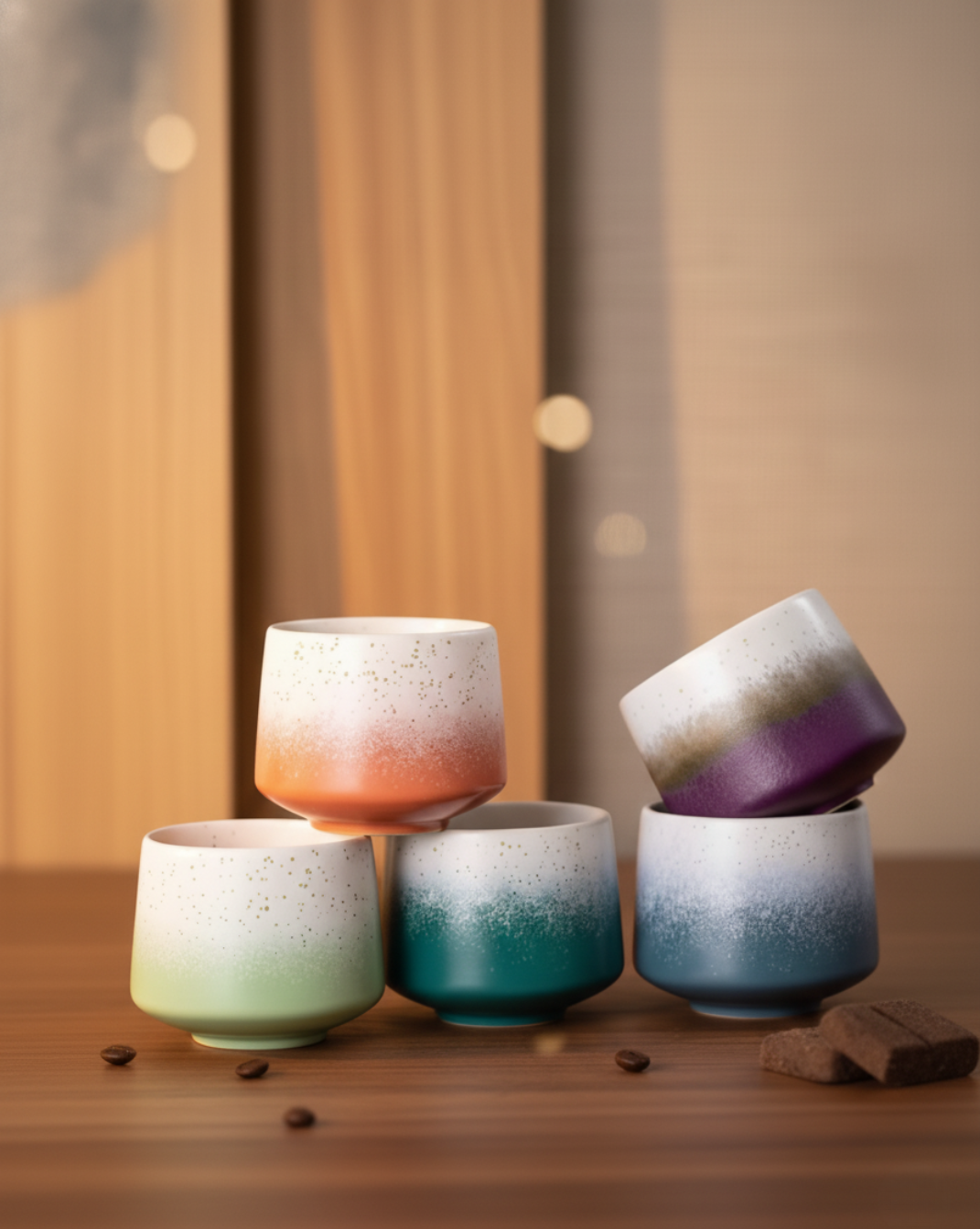 Luxe hemelkleurige keramische mok 200 ml