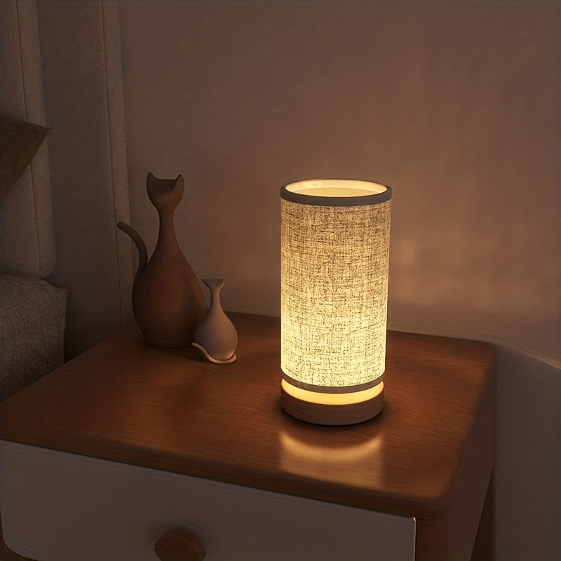 Moderne Houten Tafellamp met Verstelbare LED Verlichting – Eenvoudig en Creatief Nachtlampje