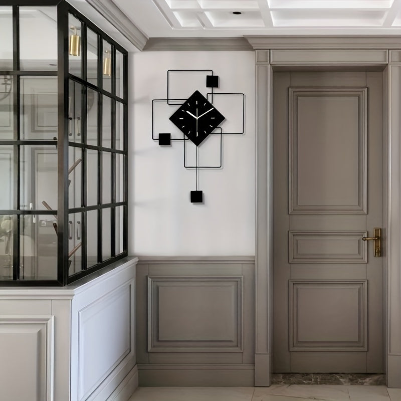 Moderne Wandklok - Stil en Digitale Weergave voor Thuis en Kantoor