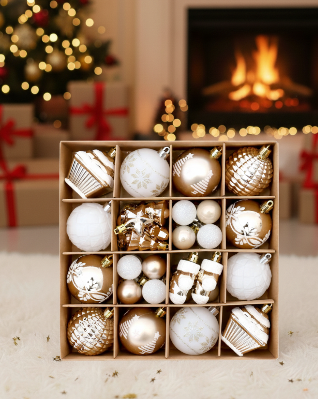 Shatterproof kerstballen-set 42 stuks