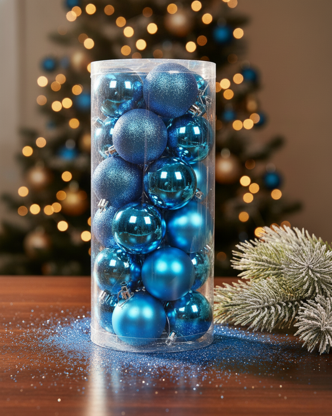 Basic kerstballen - 24 stuks