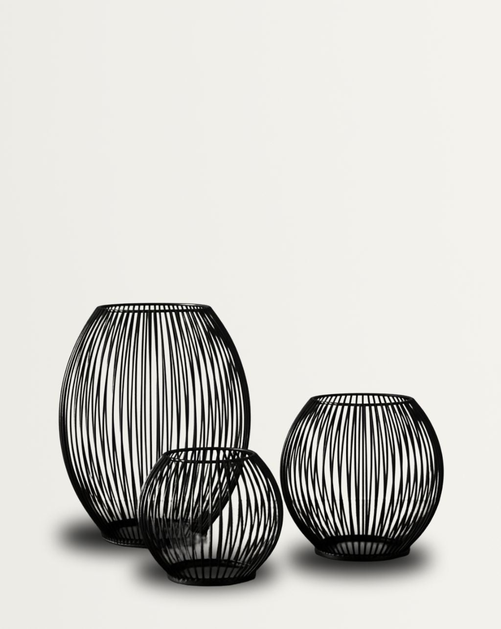 Zwarte Kaarsenkandelaar - Vintage Smeedijzeren Lantaarn Design
