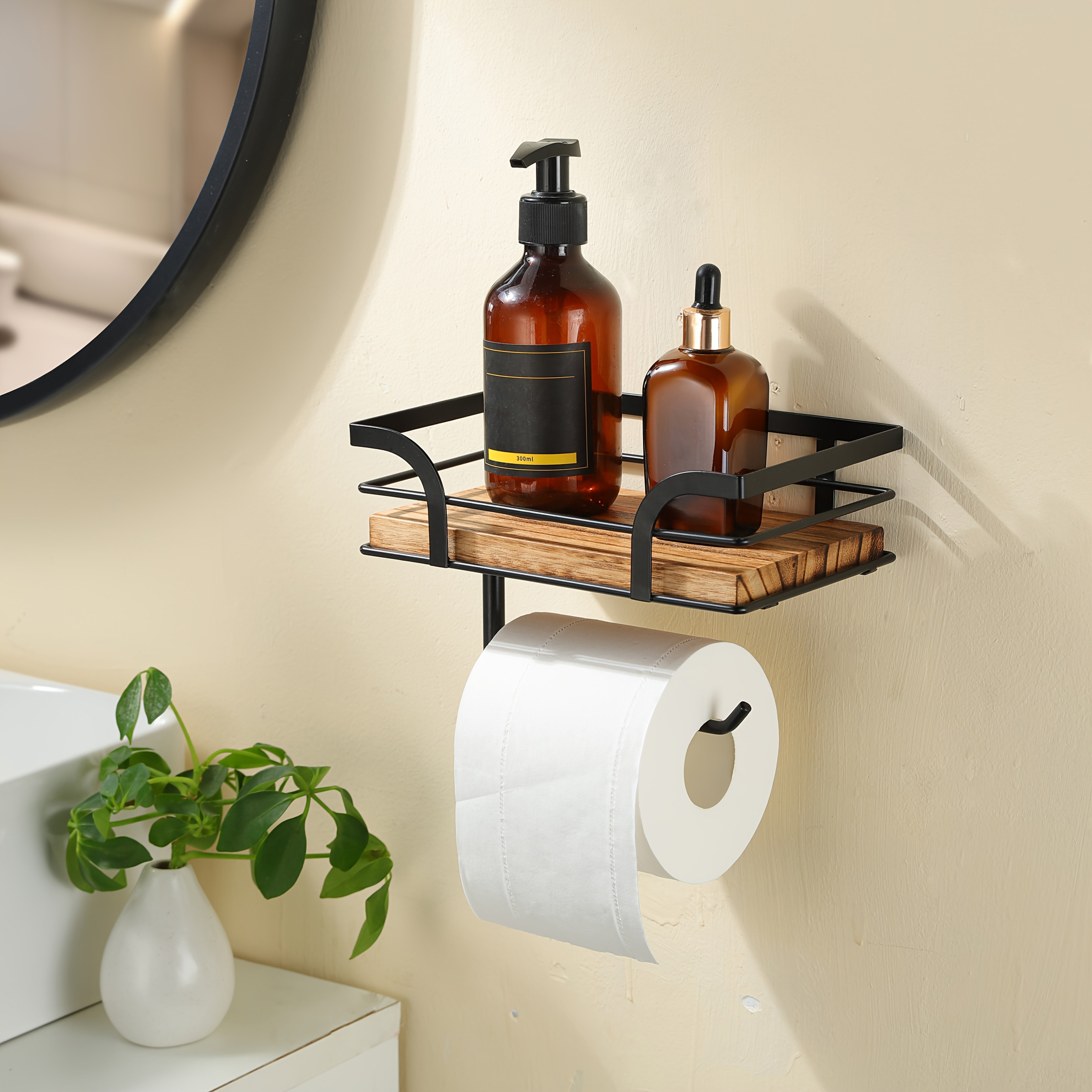 Wandmontage Toiletpapierhouder - Praktische Opbergoplossing voor Badkamer