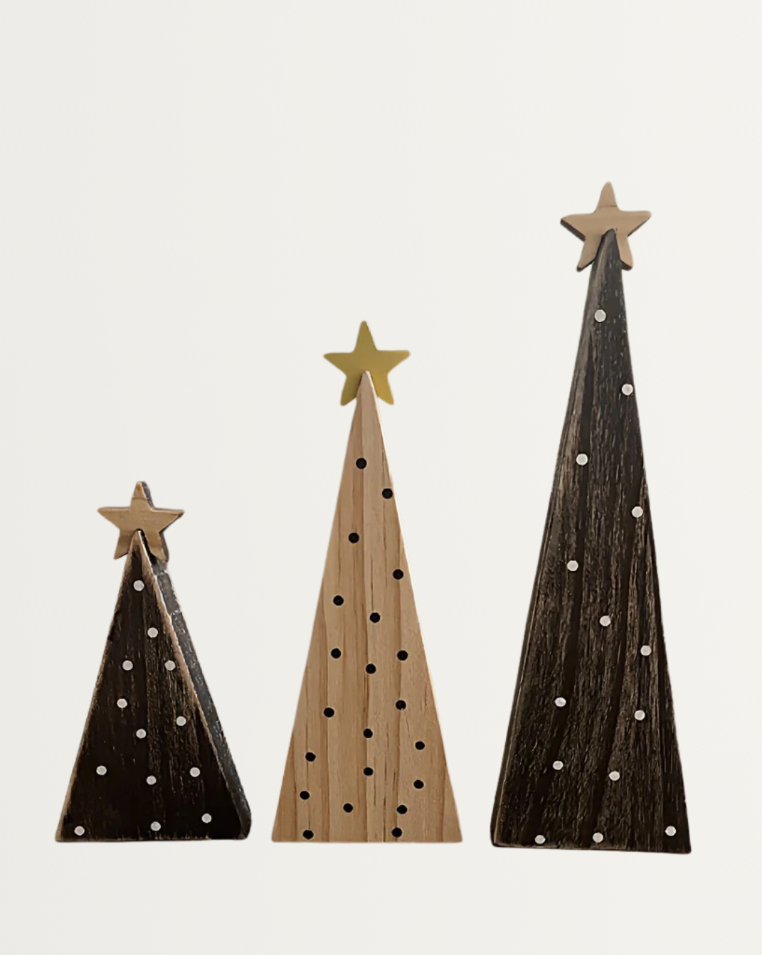 3-delige boheemse kerstboom-set