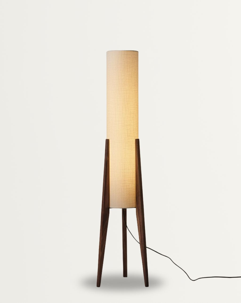 Houten Vloerlamp - Retro Wabi-sabi Ontwerp Voor Woonkamer & Slaapkamer
