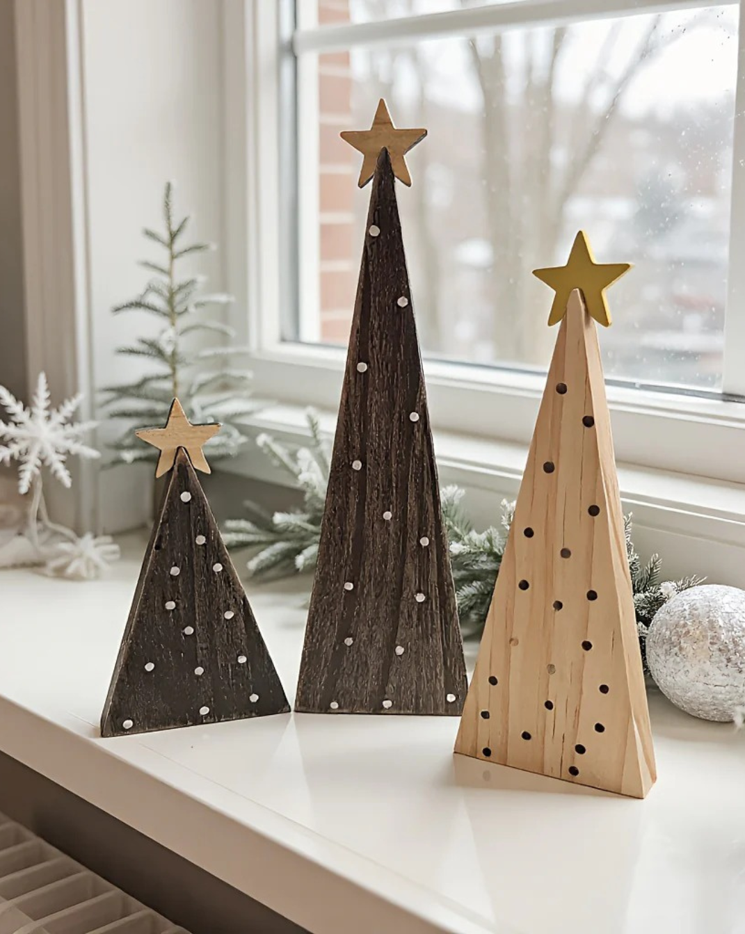 3-delige boheemse kerstboom-set