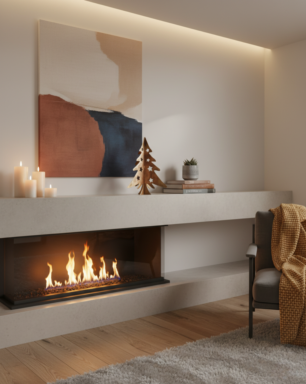 Metalen kerstboom-decoratie met steruitsnijding