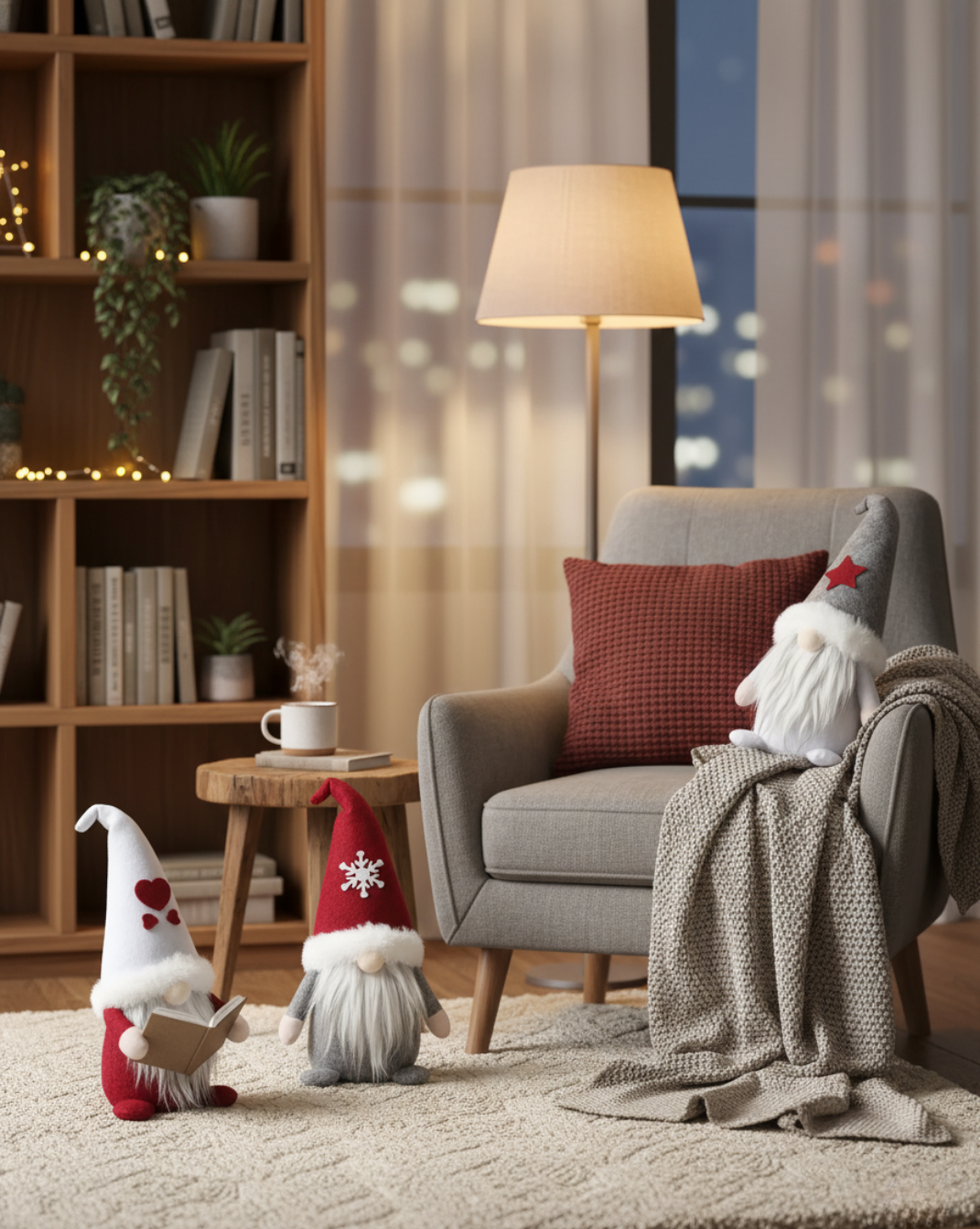 Feestelijk Gnome Ornament – Charmante Kerstdecoratie