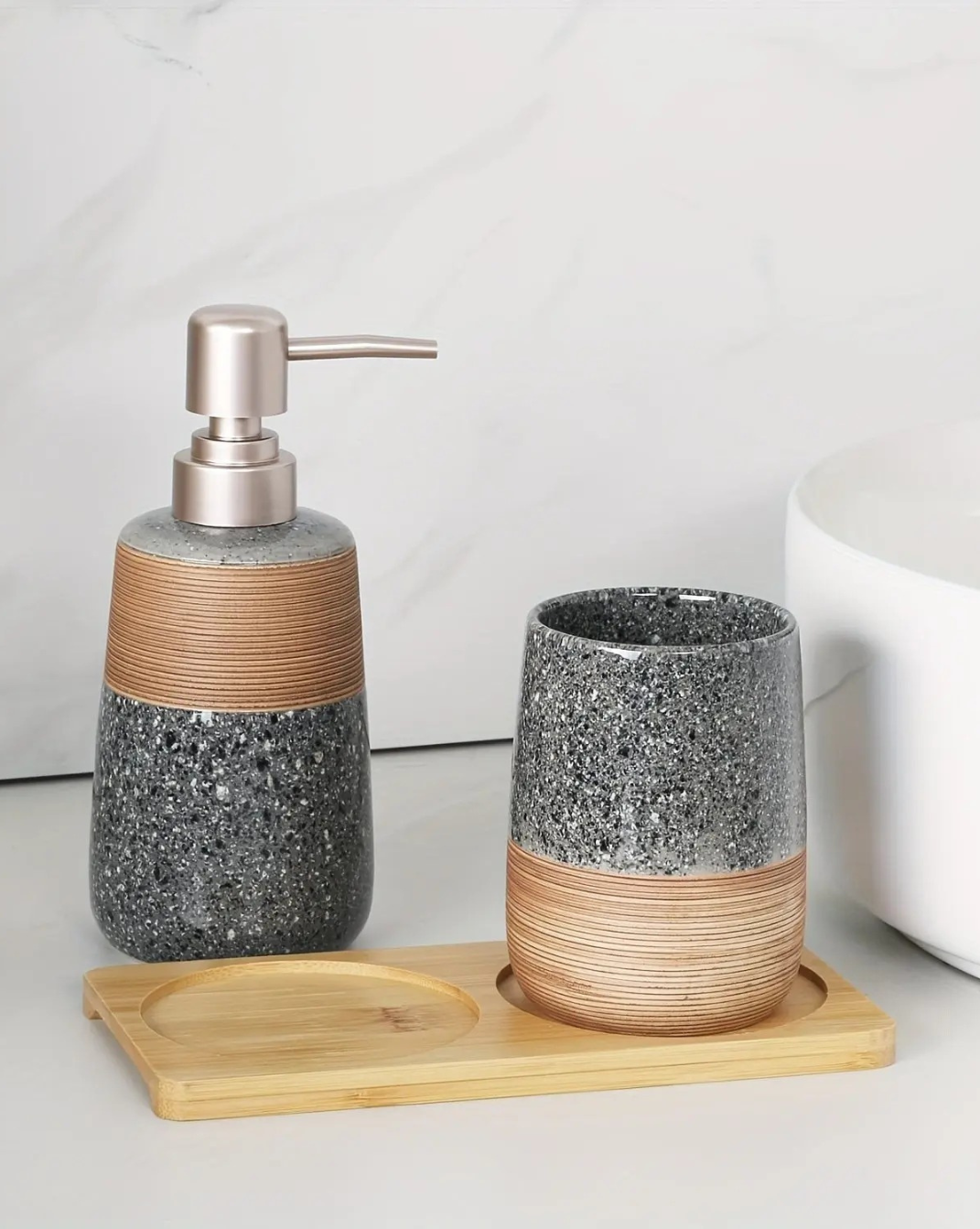 Keramische Badkamerset 2-Delig | Maison Roze - Maison Roze