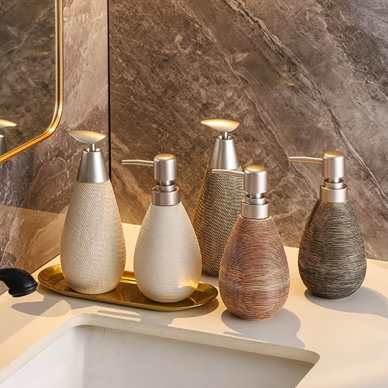 Creatieve Keramische Douchegel Fles met Pomp - Japanse Stijl Badkameraccessoire