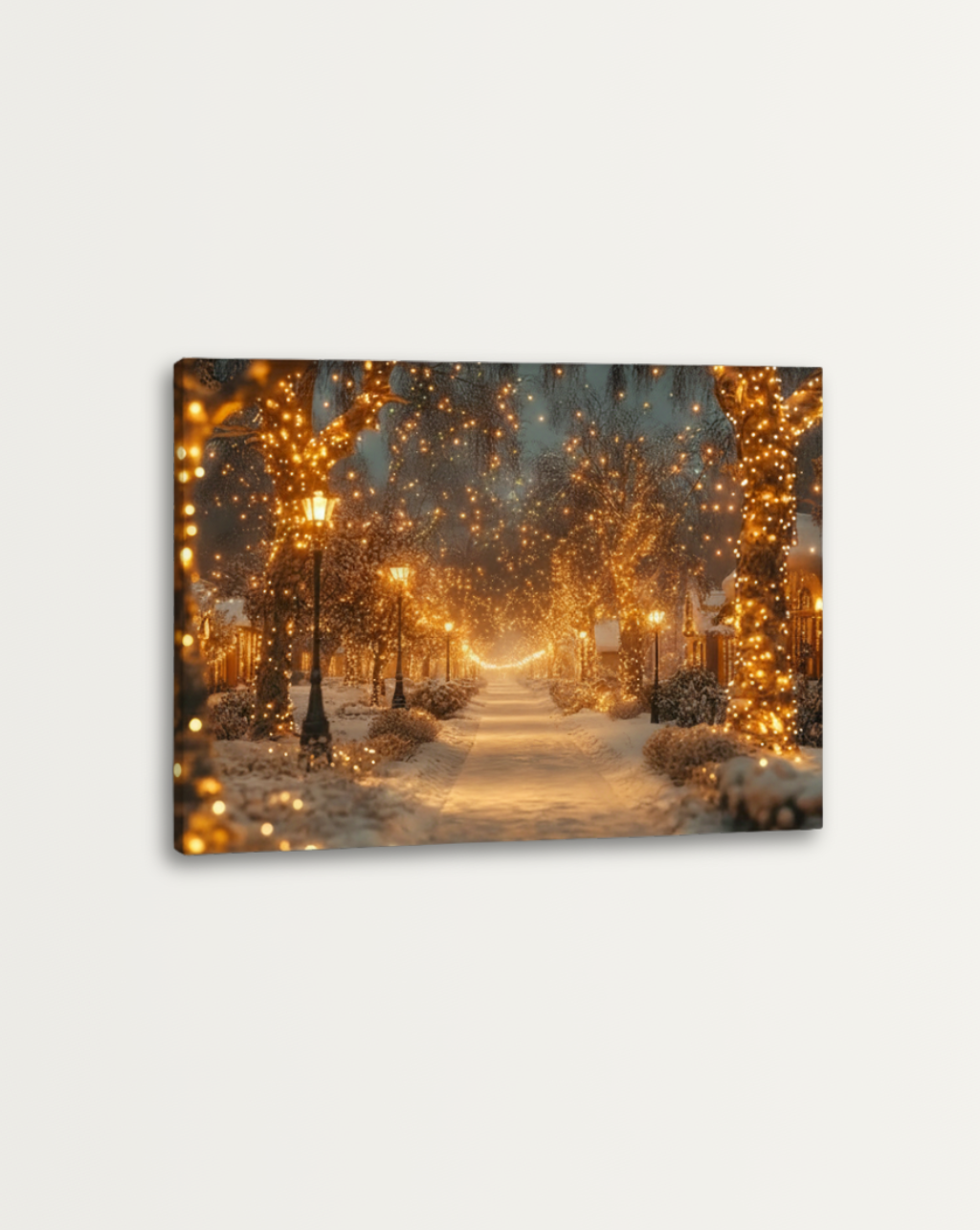 Canvas schilderij - Winter glow