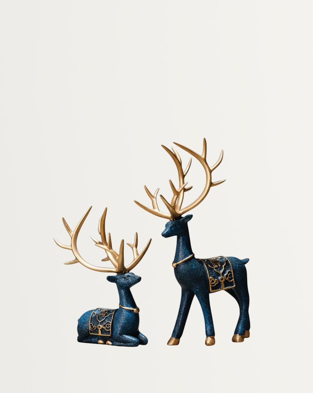 Festive Forest – Set van 2 Rendier-Beeldjes