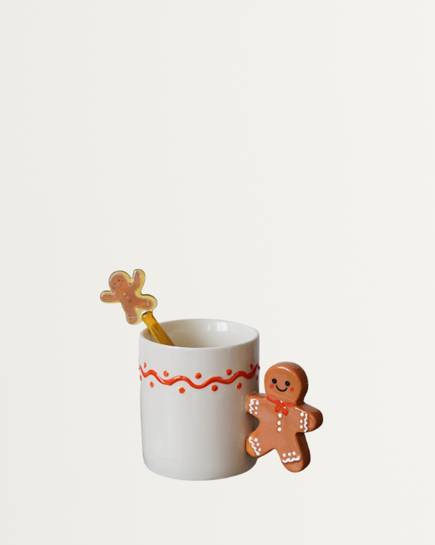 moderne keramische kerstmok - feestelijk design