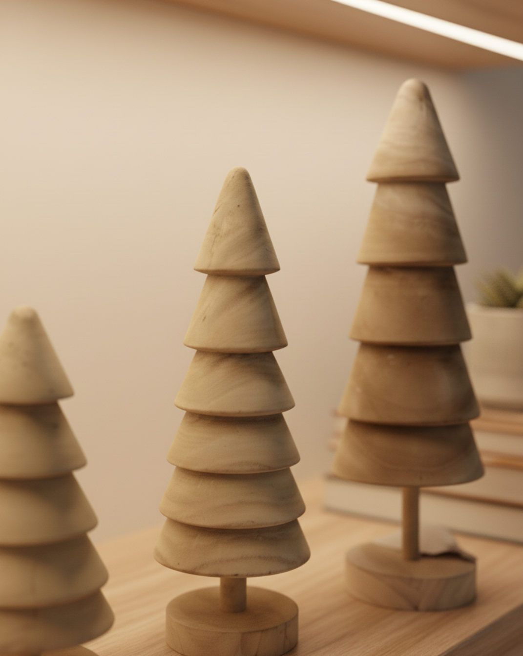 Rustieke kegel-kerstboom – stijlvol & compact