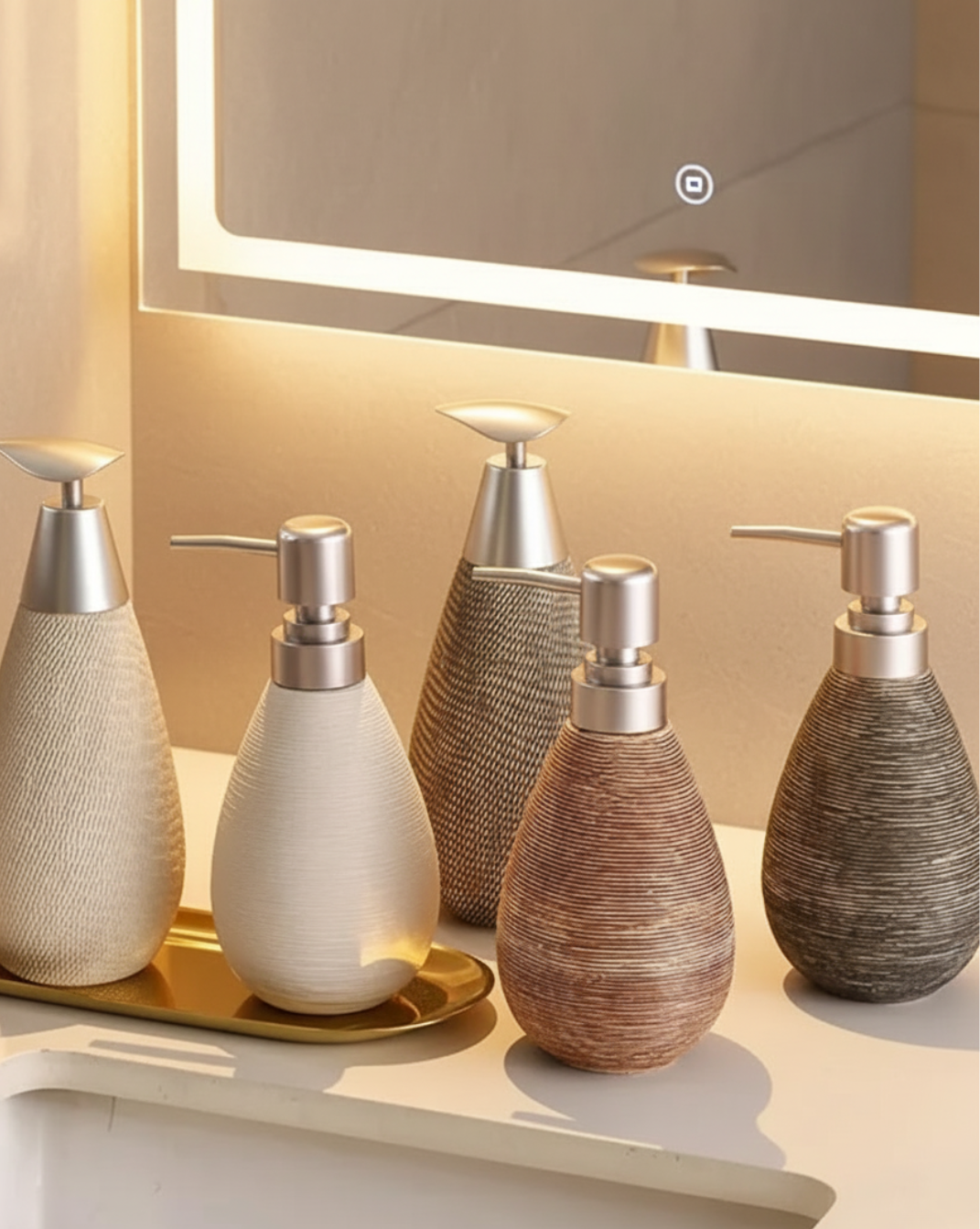 Keramische Zeepdispenser Badkamer – Japanse Vintage Stijl | Maison Roze - Maison Roze