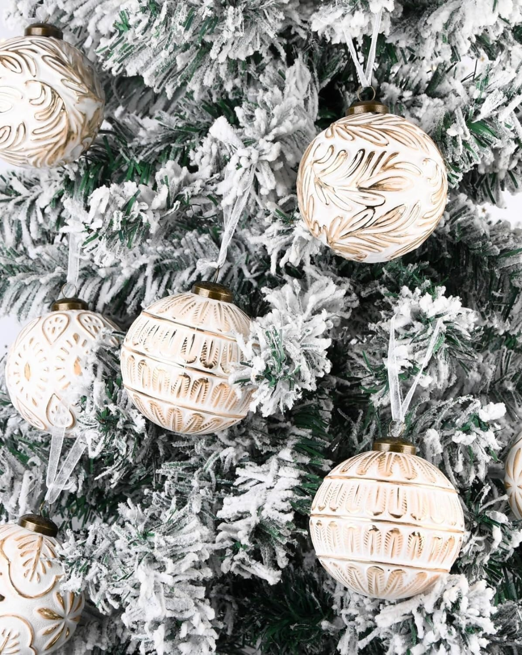 Vintage Kerstballen-Set – 12 Stuks