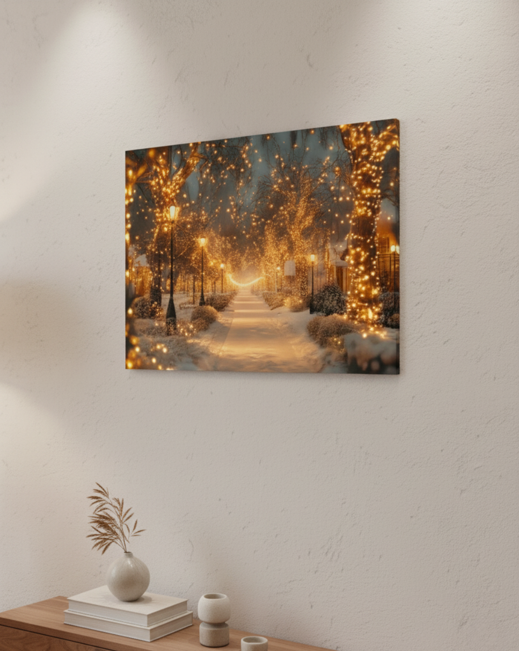 Canvas schilderij - Winter glow