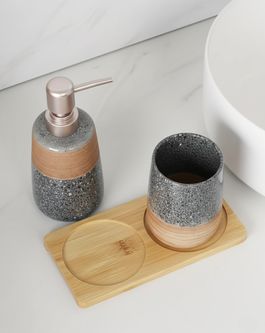 Keramische Badkamerset 2-Delig | Maison Roze - Maison Roze