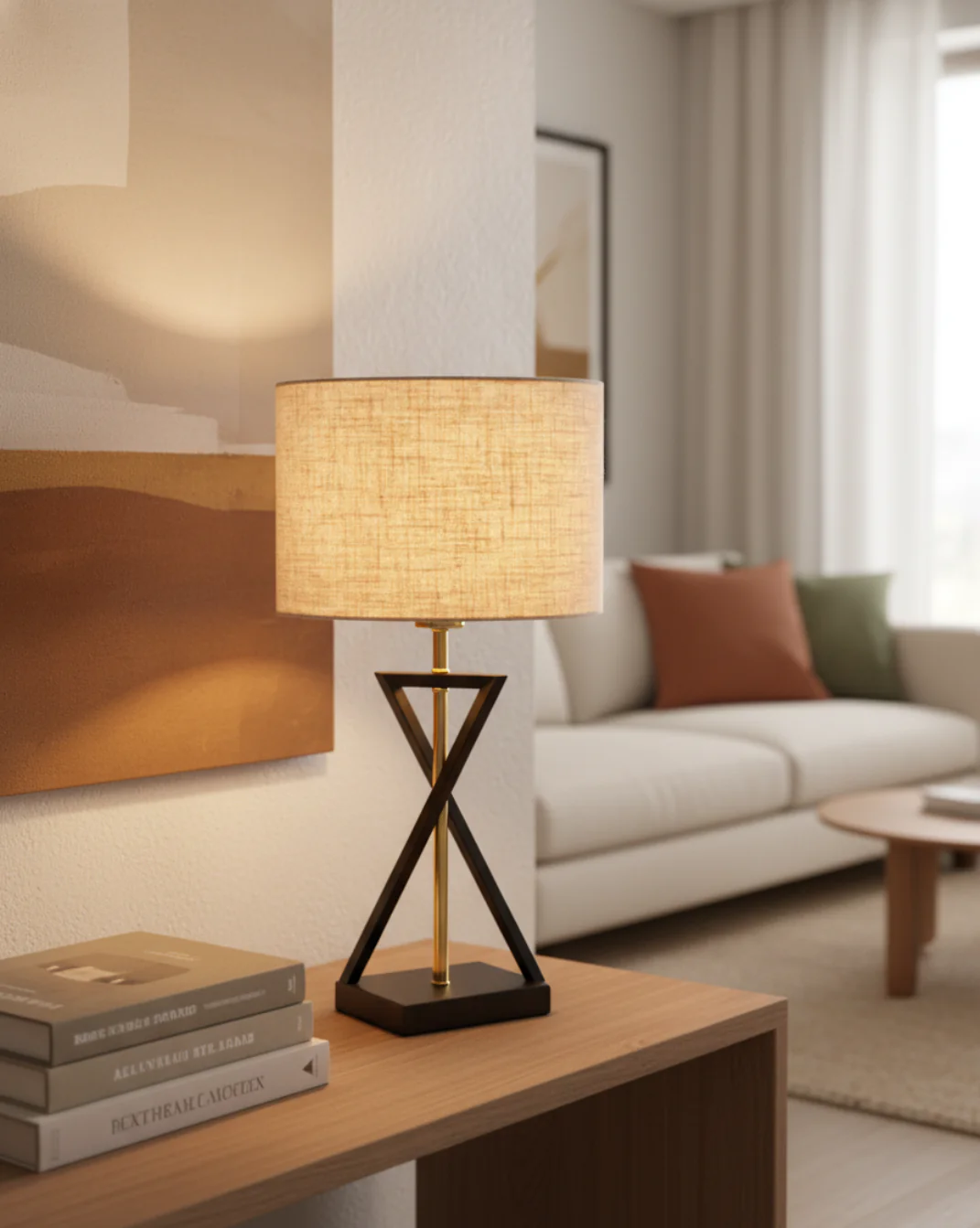 Moderne tafellamp - Tijdloze Verfijning in IJzerdesign