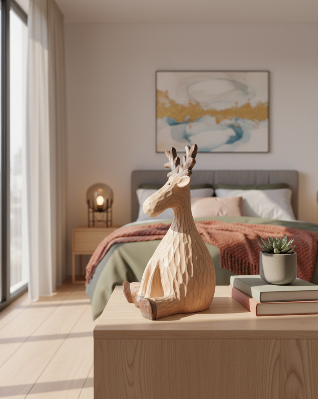 Feestelijk Rendier beeld - Kerstdecoratie vol Sfeer