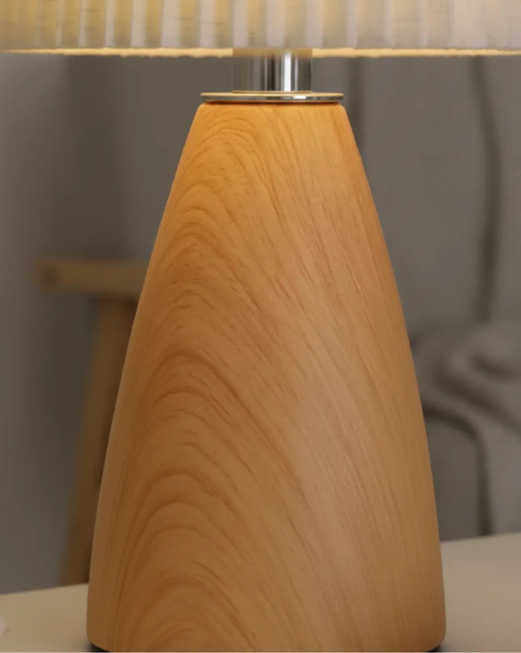 Moderne Stoffen Tafellamp – Keramiek Maison Roze