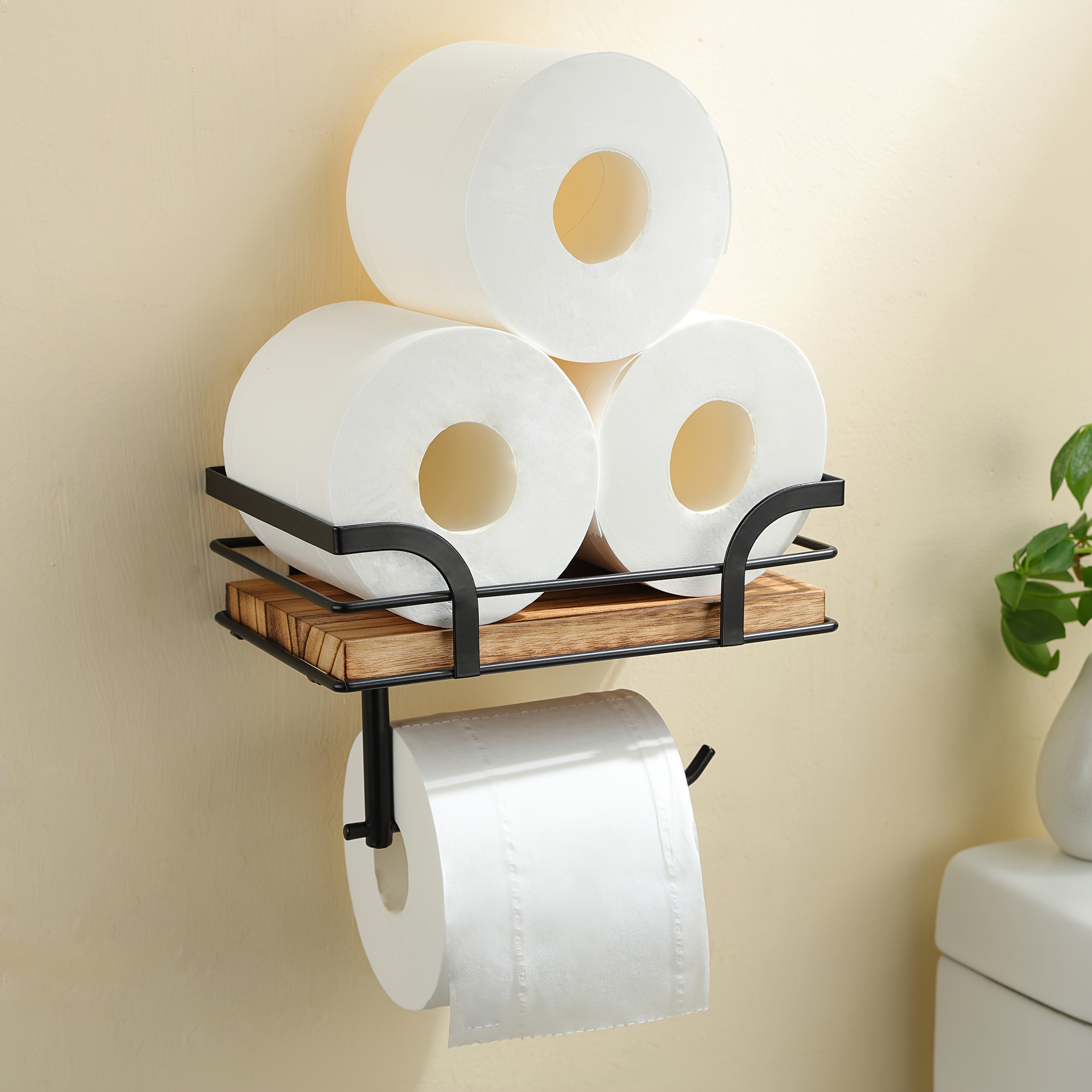 Wandmontage Toiletpapierhouder - Praktische Opbergoplossing voor Badkamer