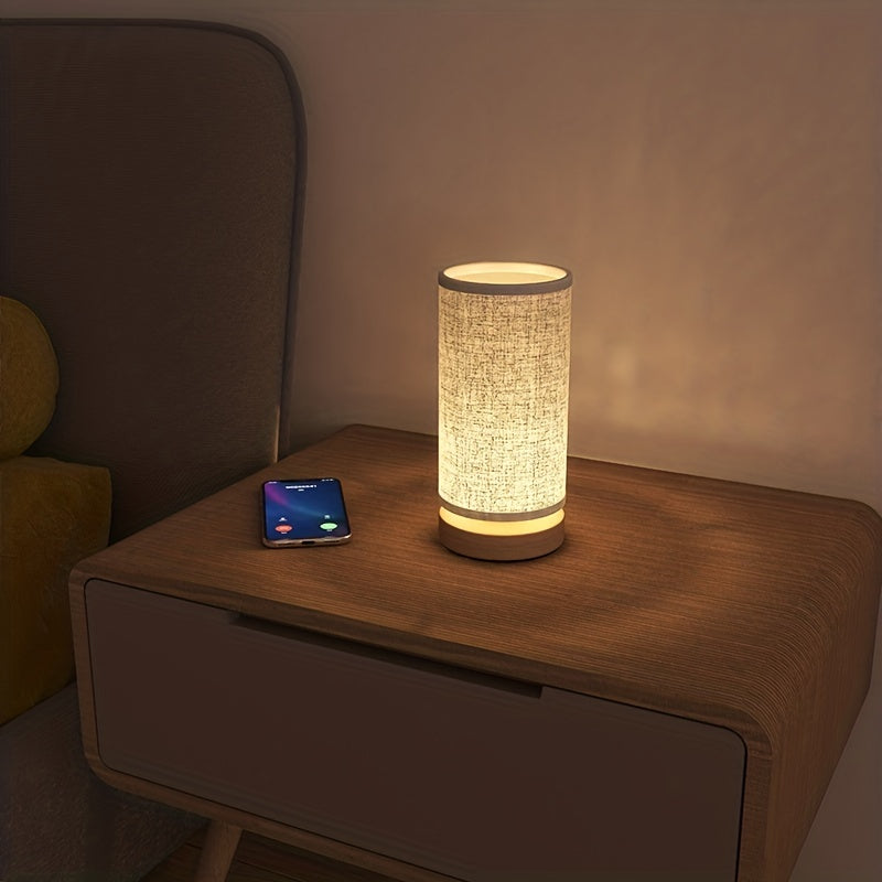 Moderne Houten Tafellamp met Verstelbare LED Verlichting – Eenvoudig en Creatief Nachtlampje