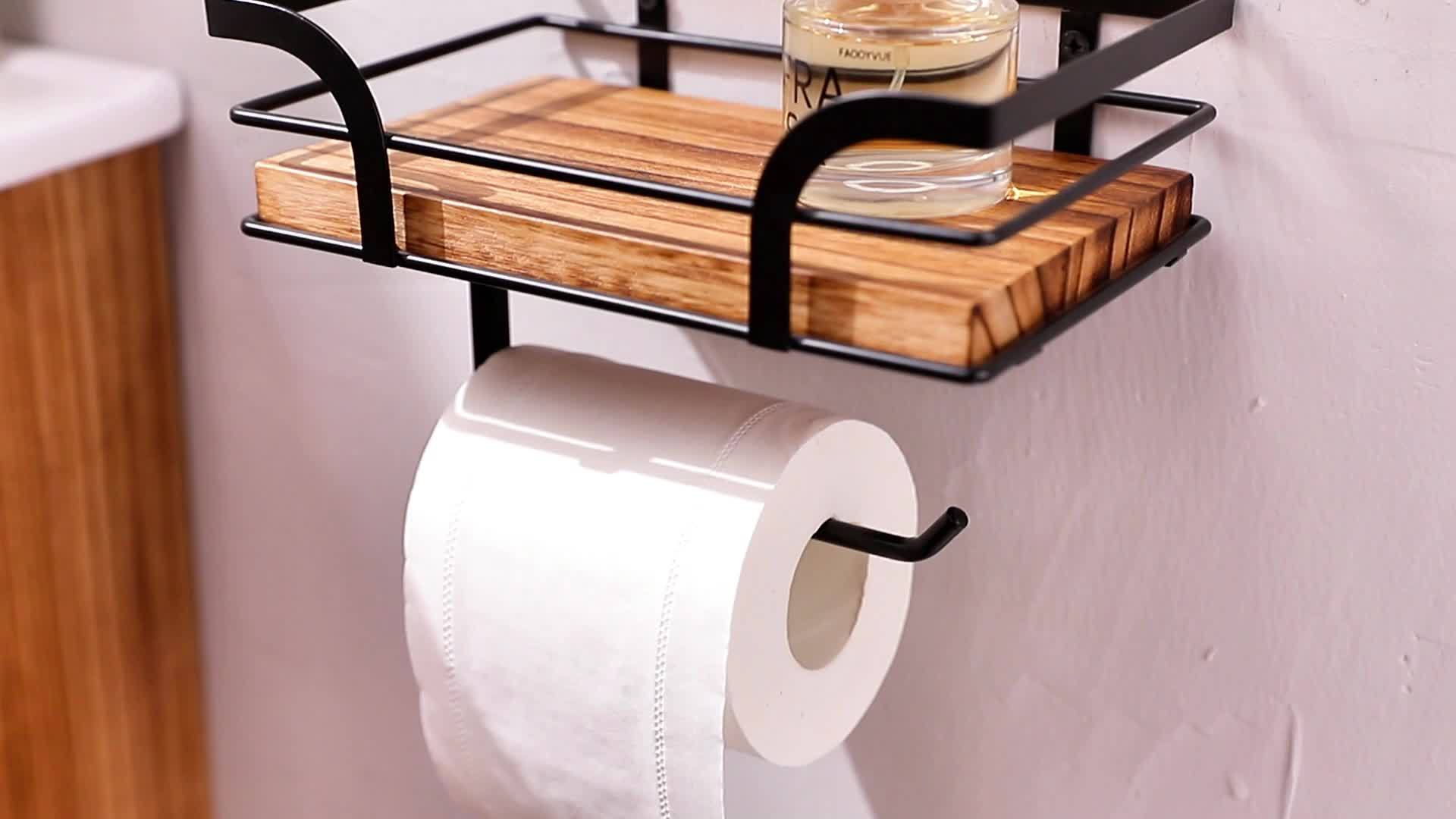 Wandmontage Toiletpapierhouder - Praktische Opbergoplossing voor Badkamer