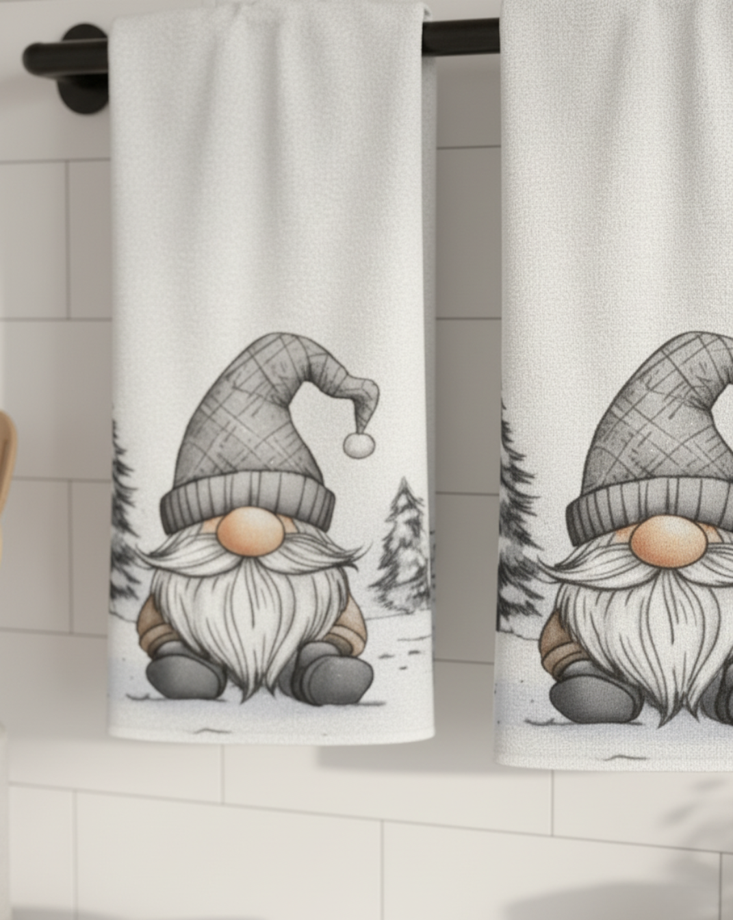 Katoenen Gnome keukenhanddoeken set