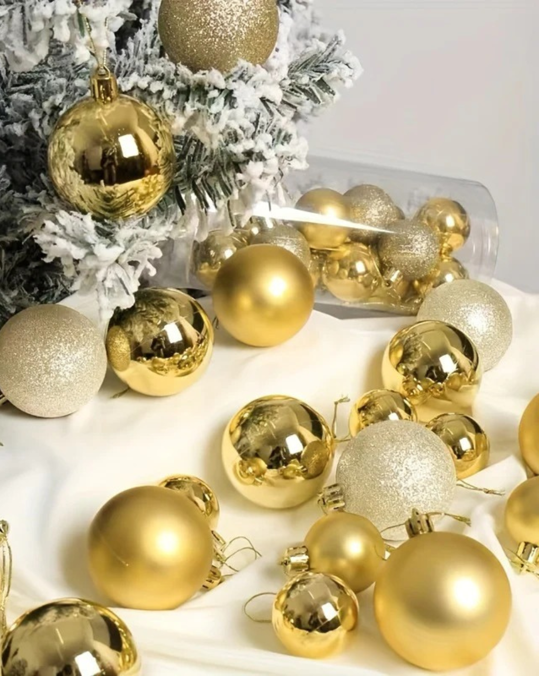 Basic kerstballen - 24 stuks