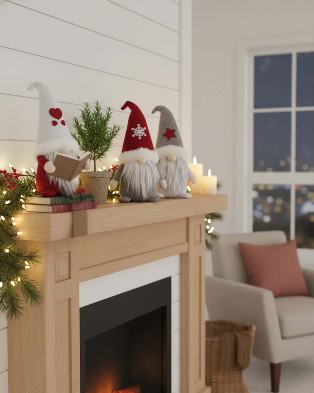 Feestelijk Gnome Ornament – Charmante Kerstdecoratie