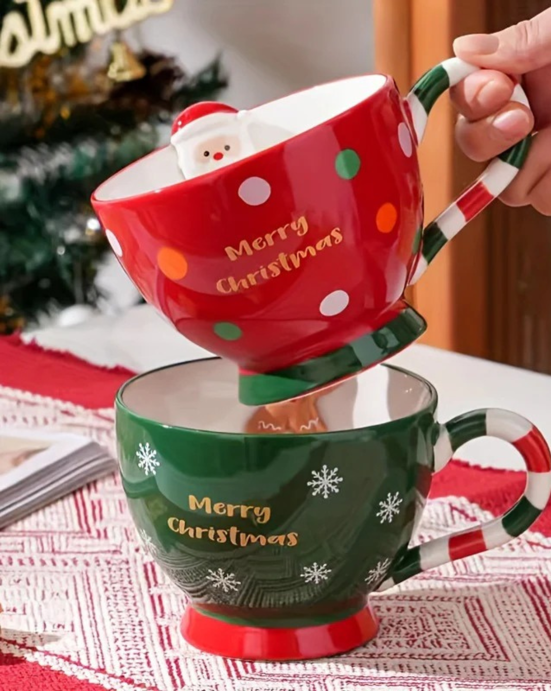 Feestelijke Keramische Mok 500 ml – Cartoon Design