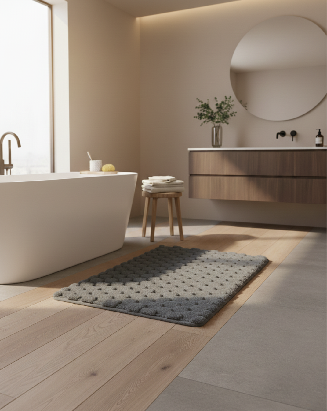 Luxe Pluche Absorberende Badmat – | Maison Roze - Maison Roze