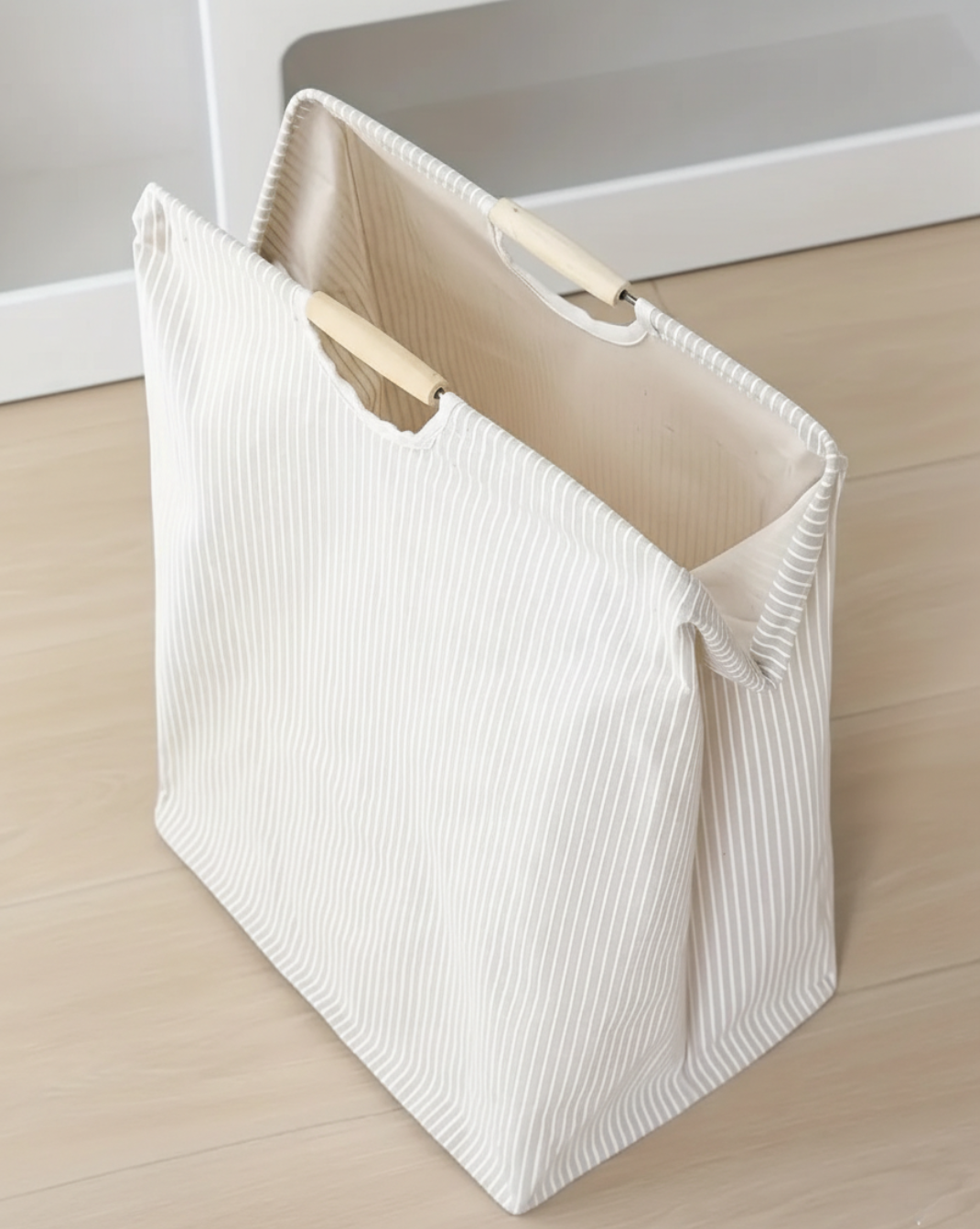 Wasmand met Handvatten – Vrijstaande Vuilwasmand voor Slaapkamer & Badkamer