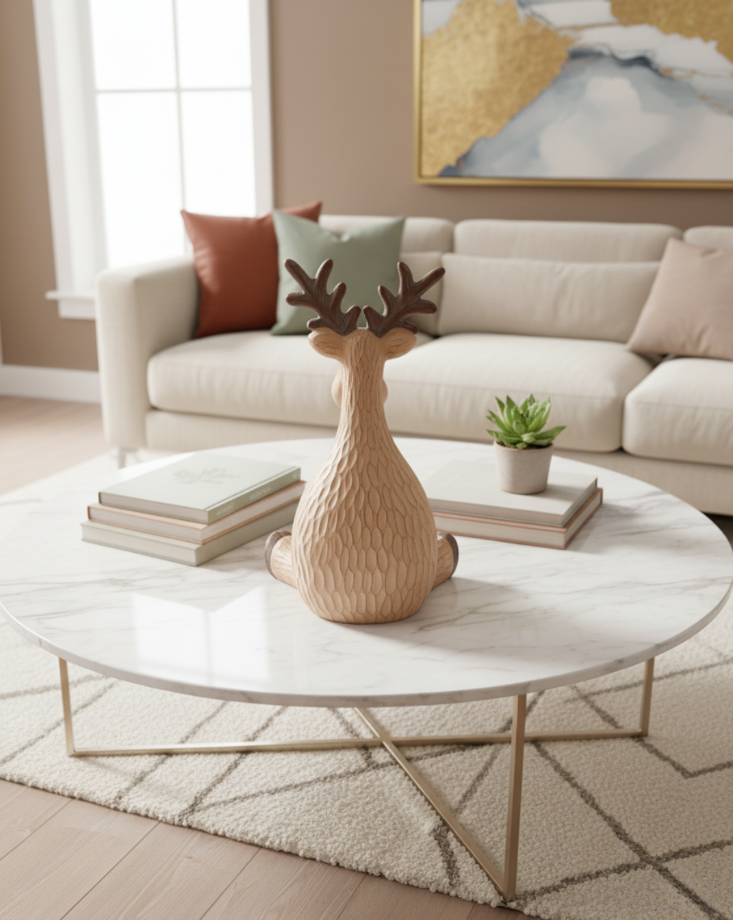 Feestelijk Rendier beeld - Kerstdecoratie vol Sfeer