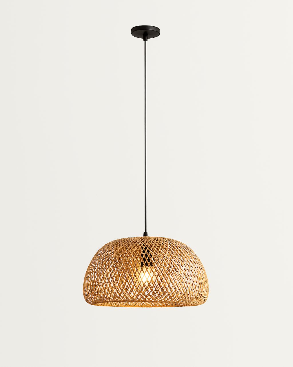 Bamboe Hanglamp - Stijlvolle Rotan Lamp voor Eettafel en Woonkamer